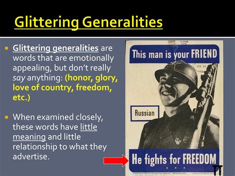 Image result for Glittering Generalization Examples