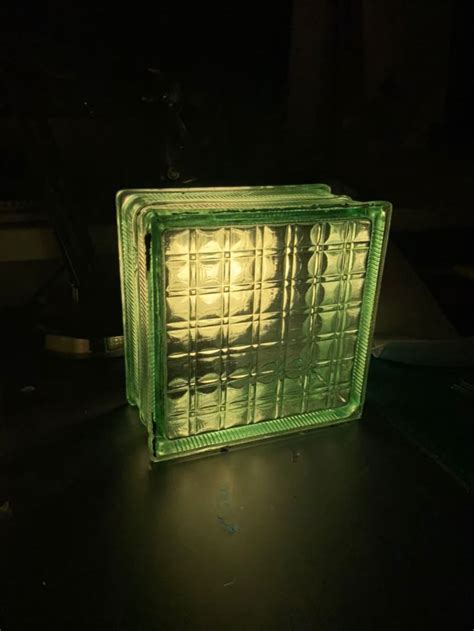 Image result for Rectangular Glass Block Light Fixture