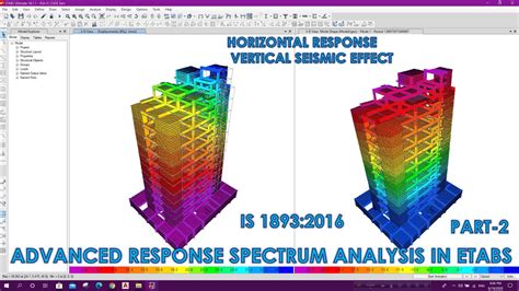 Toradh íomhá ar Response Spectrum Analysis in Etabs