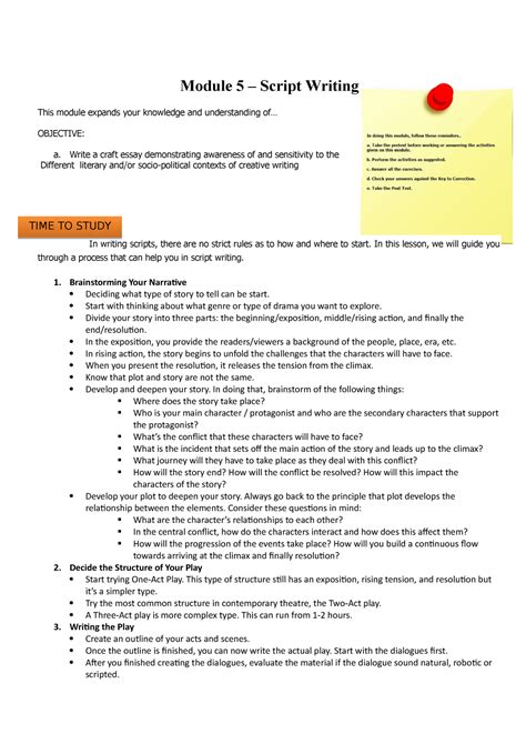 Image result for Template for Writing a Learning Module