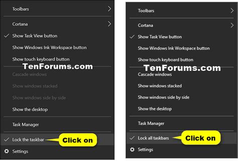 Image result for How to Find Unlock Taskbar
