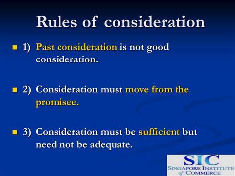 Image result for Rules of Consideration