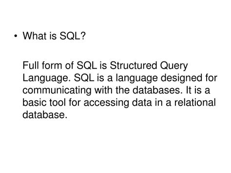 Image result for What Is the Full Form of SQL