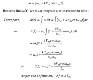 Image result for FM Modulation Formula