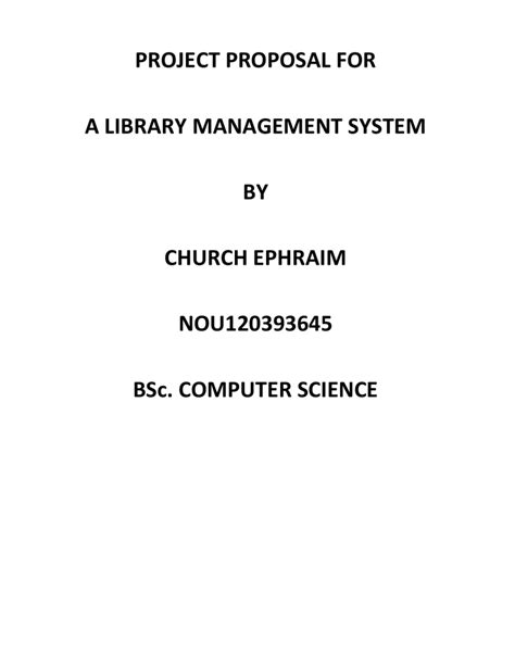 Image result for Library Management System Project Proposal