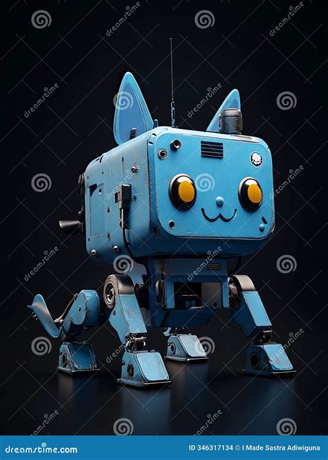 Image result for Blue Robot Cat PNG