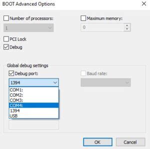 Toradh íomhá ar Boot Advanced Options Number of Processors