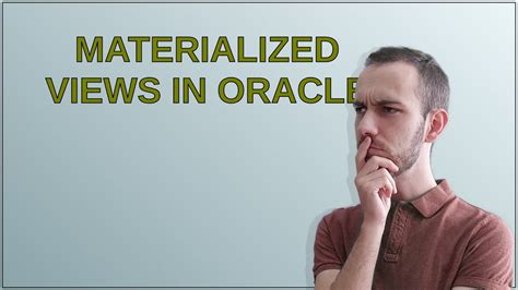 Image result for Oracle Materialized View Recompile Needed