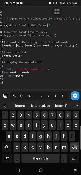 Image result for Sort Words in Alphabetical Order Python
