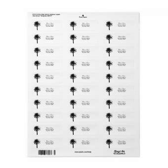 Image result for Palm Tree Return Address Labels