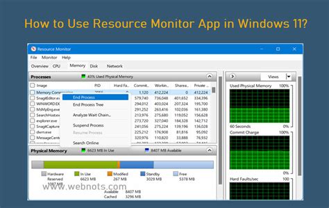 تصویر کا نتیجہ برائے Windows Resource Monitor