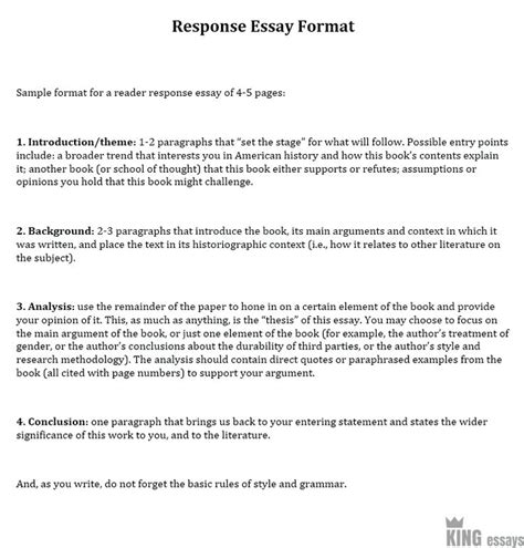 Image result for Response Paper Sample