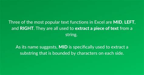 Image result for How Mid Function Works in Excel