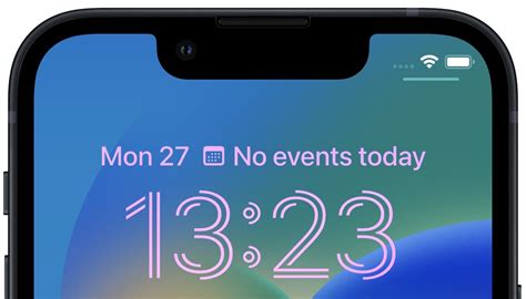 Toradh íomhá ar iPhone 15 Lock Screen Clock