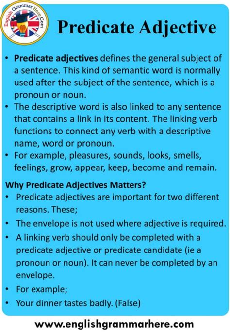 Predicate Adjective Examples に対する画像結果