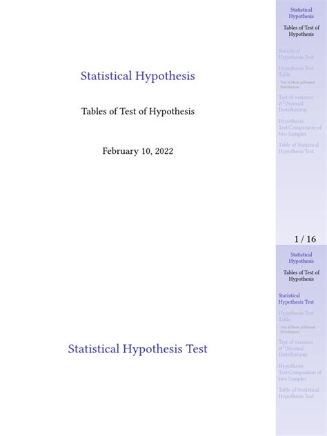 Hypothesis Testing Statistics Table-এর ছবি ফলাফল