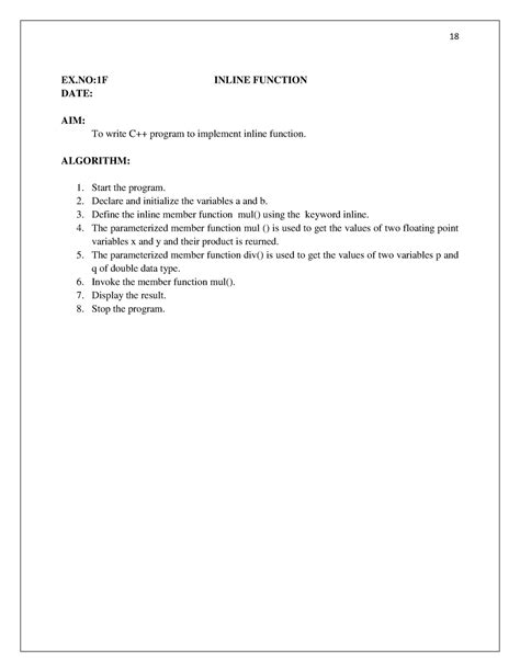 Image result for Write a Program to Implement Inline Function