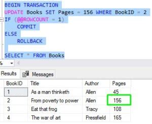 Image result for Roll Back Commit in SQL Command