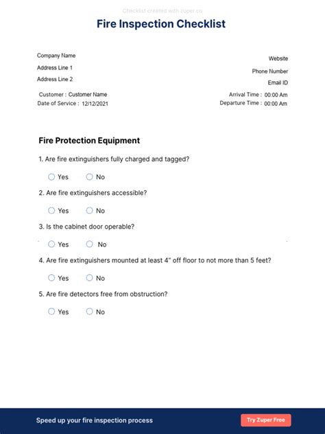 Image result for Commercial Fire Inspection Checklist