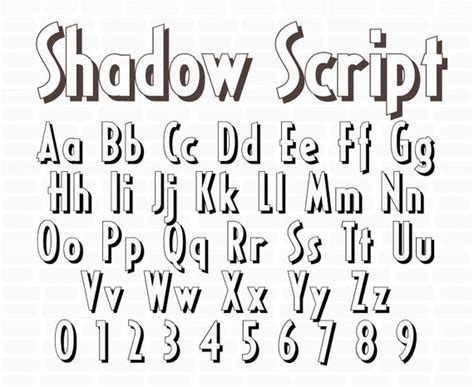 Toradh íomhá ar Shadow Lettering Styles
