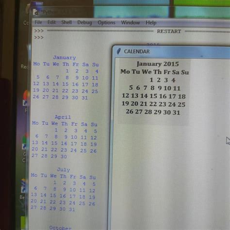 Image result for Python-Tk Calendar Example