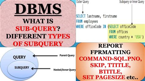 Toradh íomhá ar Types of Sub Query in DBMS