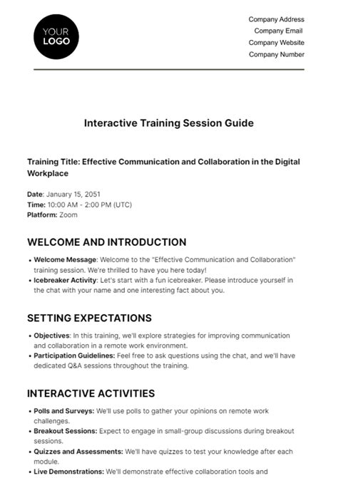 Image result for Training Guide Template