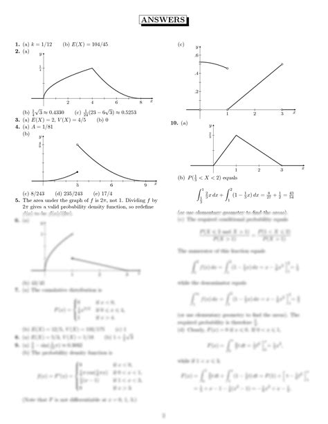 Image result for Probability with Continuous Variables Example Worksheet