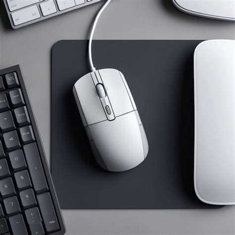 Toradh íomhá ar White Computer Mouse with Blue Backround