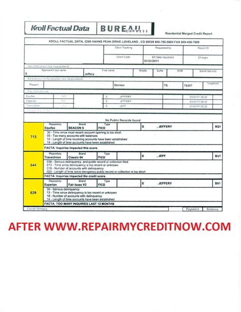 Kroll Factual Data Credit Report に対する画像結果