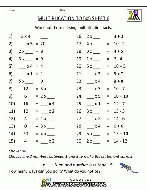 Image result for Year 6 Multiplication Worksheets