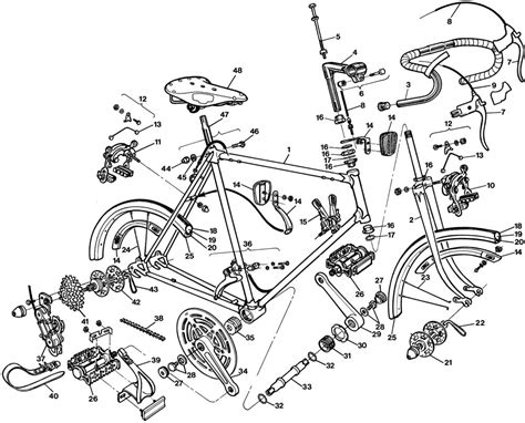 Image result for Bicycle Exploded-View