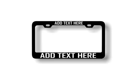 Toradh íomhá ar Create Custom License Plate Frames
