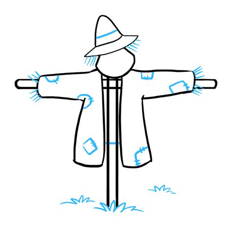 Toradh íomhá ar How to Draw a Scarecrow
