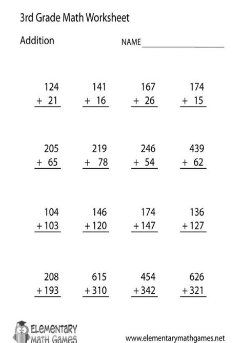 3rd Grade Math Printable に対する画像結果