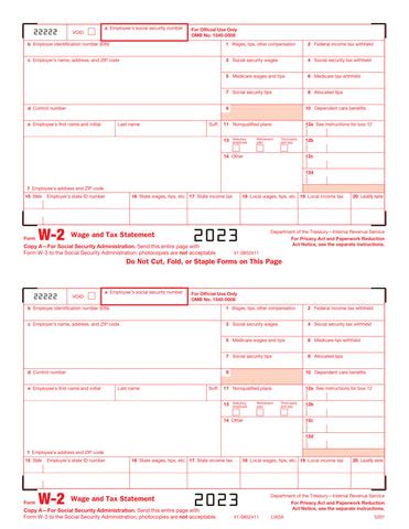 W-2 Tax Form に対する画像結果
