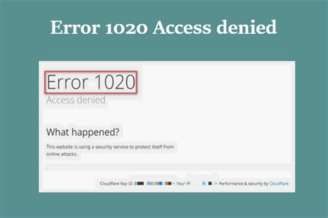 Image result for Avoiding Error 1020
