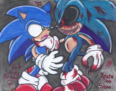 Sonic Vs Sonic.EXE by Shadrico7650 on DeviantArt