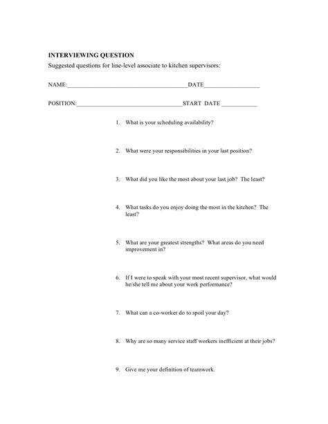 Image result for Interview Question Form for Admin