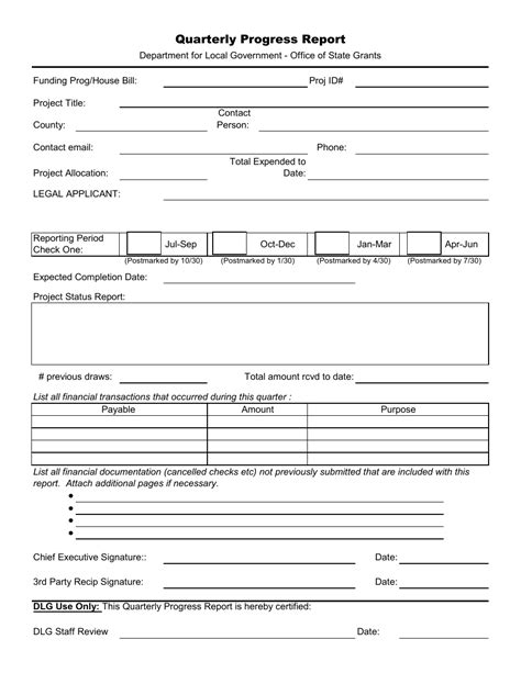 Image result for Quarterly Progress Report Sample PDF