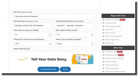 Image result for Meta Tag Generator