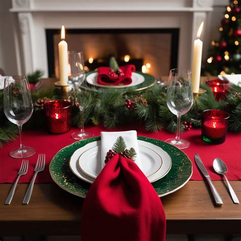 Image result for Table Settings for Christmas