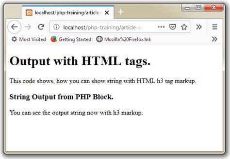 Image result for Write HTML On PHP
