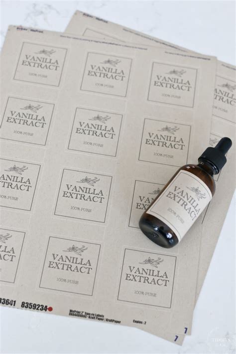 Image result for Vanilla Extract Labels