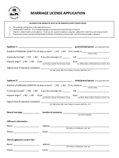Image result for Wedding License Application