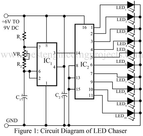 Image result for Microprocessor for Chaser LEDs