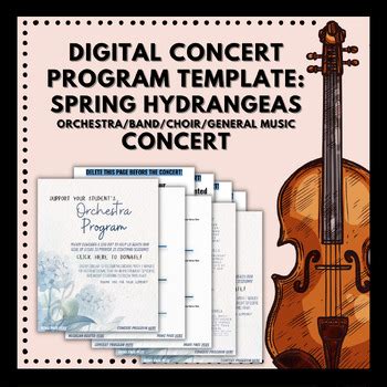 Image result for Orchestra Concert Program Template