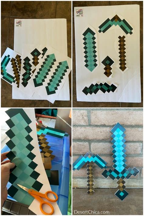 Image result for Printable Minecraft Sword Template