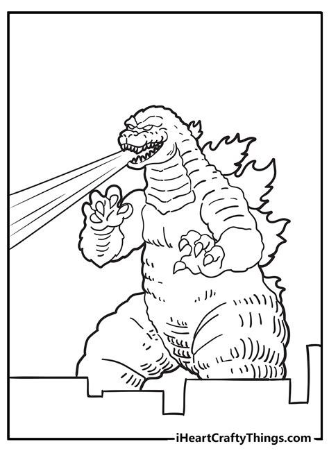 Godzilla Coloring Pages Printable に対する画像結果