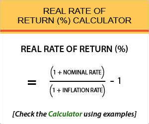 Toradh íomhá ar Real Return Formula